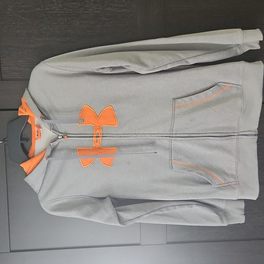 Under Armour zip jacket, gray, size small